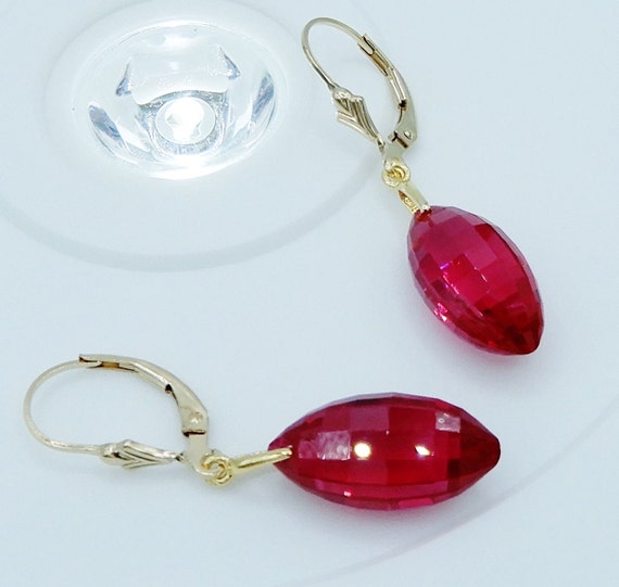 23cts Raspberry Kunzite Earrings Natural Untreate… - image 6