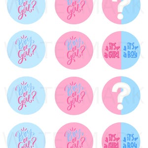 Gender Reveal Edible Images