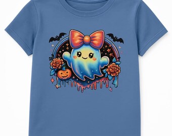 Cute Ghost Girl Shirt – Kids Halloween Tee