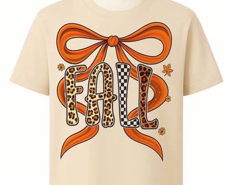 T-shirt d'automne rétro avec nœud - TG