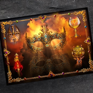 Satin-Tarot-Tuch - Stimme & Sicht-Tarot