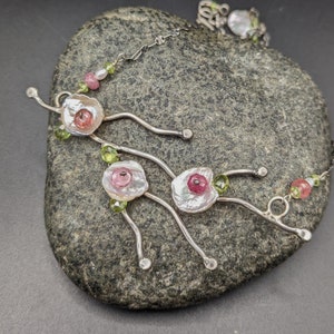 Sterling Silver Tree Branch Necklace Spring Flowers Necklace Spring Jewelry image 2