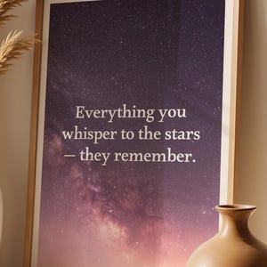 Celestial Quote Art Print | Vintage Night Sky (digitale download)