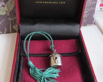 PENDENTE per l'apertura della casa/scatola per uccelli Penhaligon in argento sterling vintage