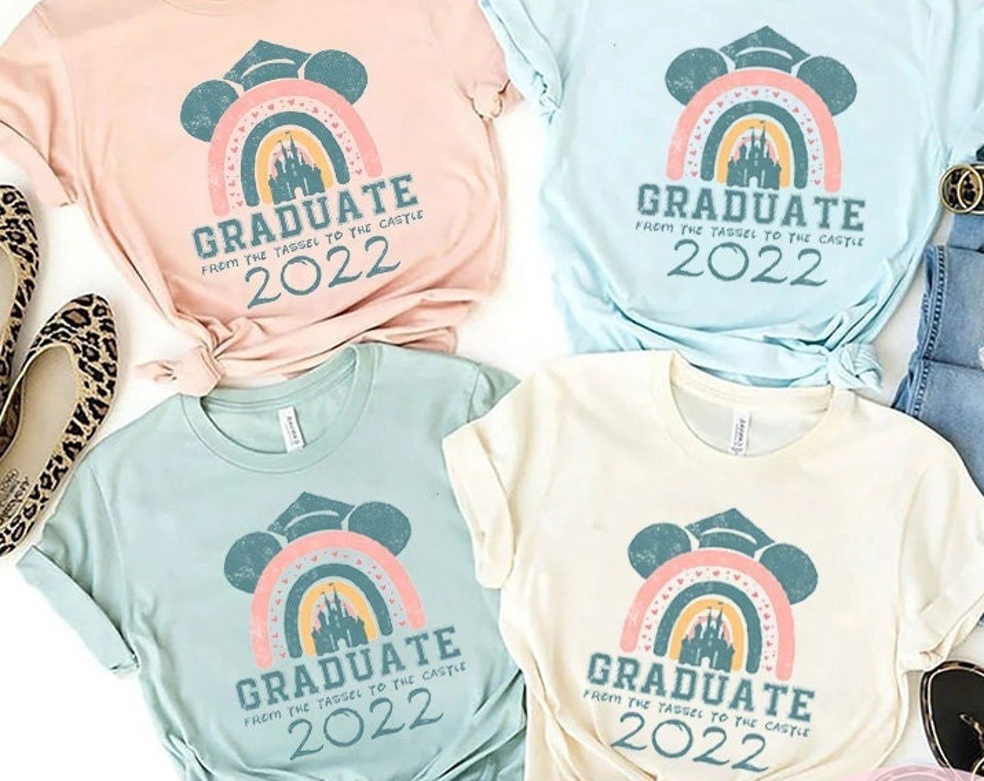 Discover Disney Graduation Mickey Grad Matching T-Shirt