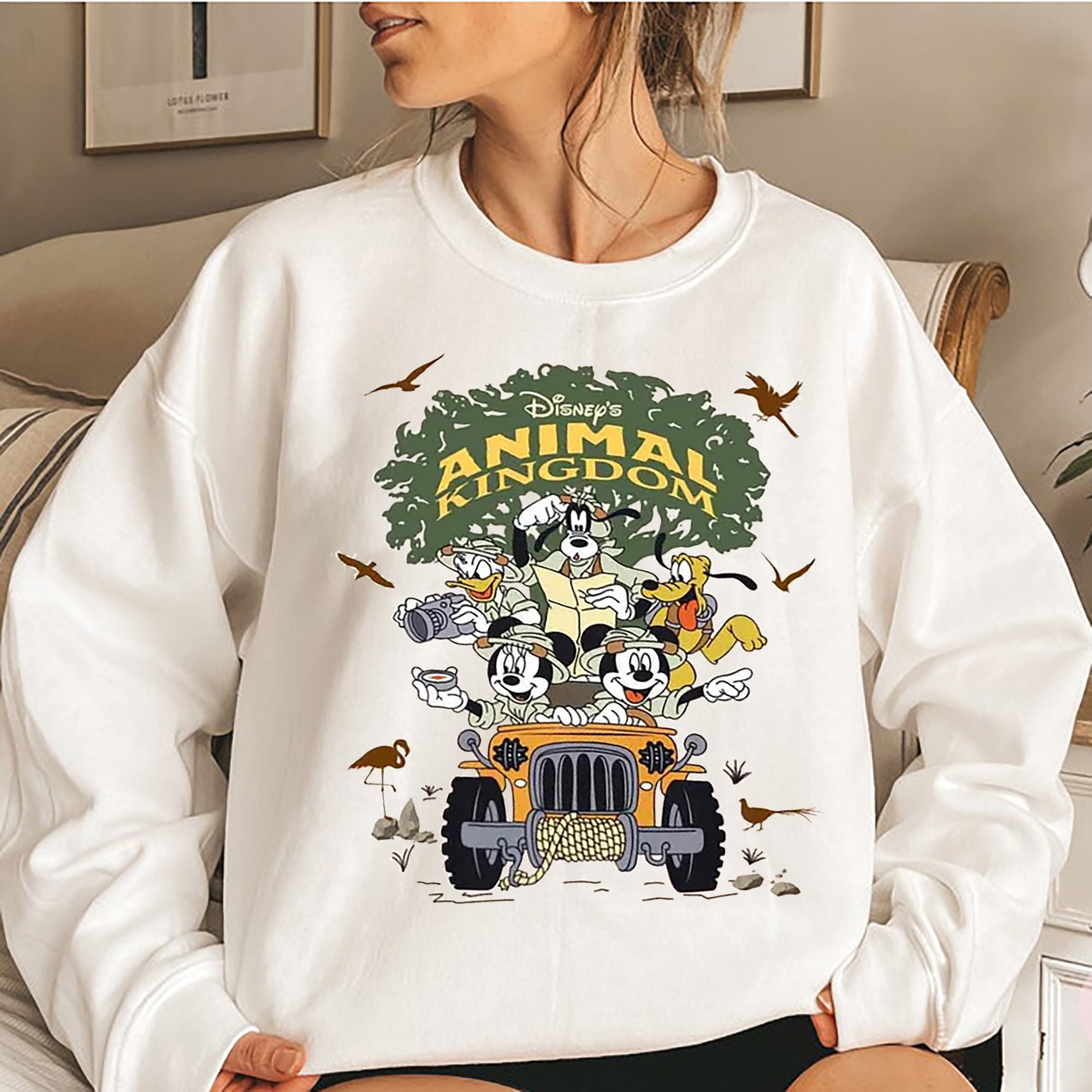 Vintage Disney Animal Kingdom Sweatshirt Mickey and Friend - Etsy