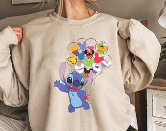 Stitch Sweatshirt - Etsy