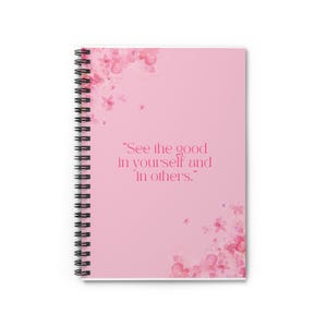 Inspirational Spiral Notebook - Perfect for Journaling, Gifts for Friends, Self-Improvement, Affirmation Journal, Spring Decor