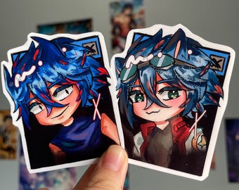 Human Sonic + Rewrite in pop-up window, Die Cut Vinyl Stickers | Journaling | Decal | Kawaii stickers