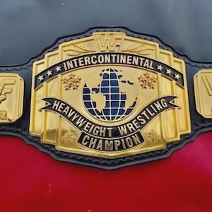 Replica riem IC Intercontinental Wrestling Championship: echt leer, aanpasbaar