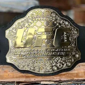 UFC World Heavyweight Championship Replica Belt: Adult Size, Genuine Leather