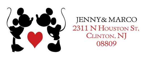 printed return address labels personalized