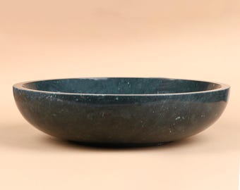 Handmade Green Marble Bowl | Natural Stone Decor