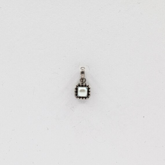 Silpada button Frame Button Pearl Charm - image 3