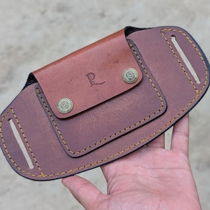 Cartera de cuero para cinturón, Cartera hecha a mano, Estuche de viaje, Cartera de cintura, Cartera antirrobo, Cartera delgada, Tarjetero