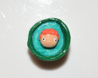 ポニョ風粘土小物トレイ | ポニョフィギュア | 置物 | ホーム