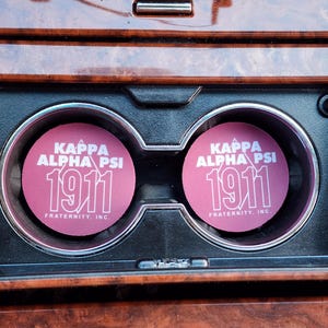 1911, Kappa Alpha Psi, Fraternity, Kappa, Car Accessories, Car Decor, Car Coasters,Coaster, auto decor, gift for him, cup holder coaster