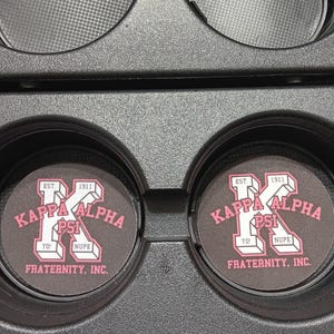 Kappa Alpha Psi, Fraternity, Kappa, Alpha, Car Accessories, Car Decor, Car Coasters,Coaster, auto decor, gift for him, cup holder coaster,