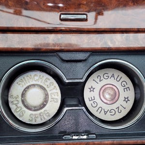 12 Gauge, Winchester, Bullet, Car Accessories, Car Decor, Car Coasters,Coaster, auto decor, gift for him, cup holder coaster