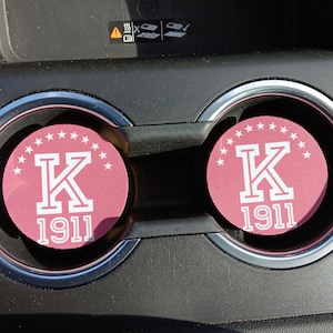 1911, Kappa Alpha Psi, Fraternity, Kappa, Car Accessories, Car Decor, Car Coasters,Coaster, auto decor, gift for him, cup holder coaster