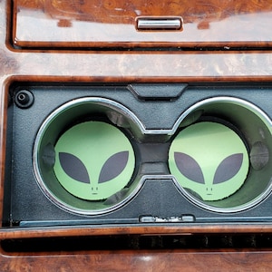 Martian, Alien, Autozubehör, Auto-Dekor, Untersetzer, Achterbahn, Autodekor, Geschenk für ihn, Geschenk für sie, Getränkehalter Untersetzer