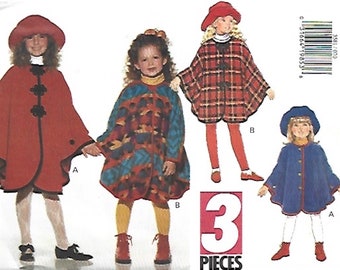 Butterick #3581 Girls Cape and Hat Pattern SZ 7-10