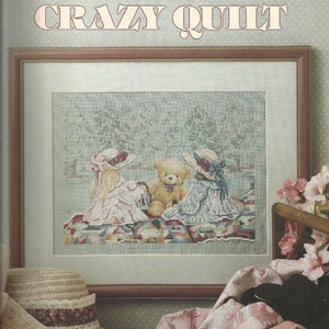 Leisure Arts &quot;Ma Ella&#39;s Crazy Quilt&quot; Cross Stitch Leaflet