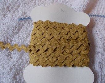 Gold 3/8" Wide Vintage Rick Rack (10 yards)