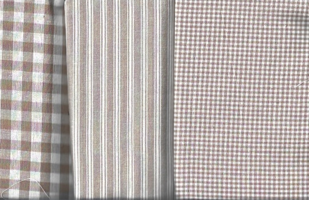 Beige and White Homespun Lot of Fabric (3 Pieces Varying Lengths) - Etsy