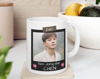 EXO Mug | Chen Kim Jong-dae Photo Cup | K-pop Idol Fan Gift