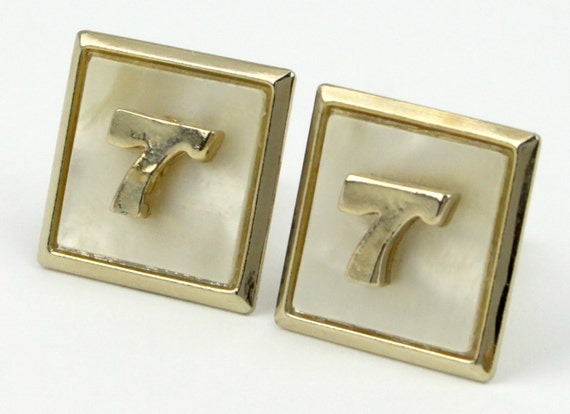 jcd1 Initial T Cuff Links & Tie Bar Set Faux Moth… - image 3