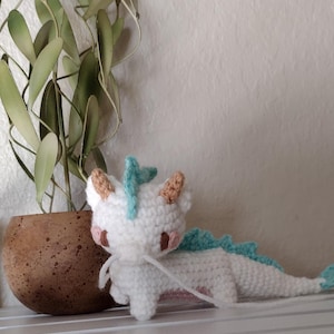 Crochet Dragon Amigurumi: River Spirit Haku Plush