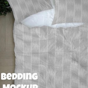 Bedding Mockup PSD | Duvet Cover & Pillow Mockup | Editable Photoshop Template