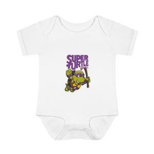 Super Turtle Infant Bodysuit, Cute Baby Outfit, Baby Shower Gift, Toddler Apparel, Fun Costume, Kids Clothing