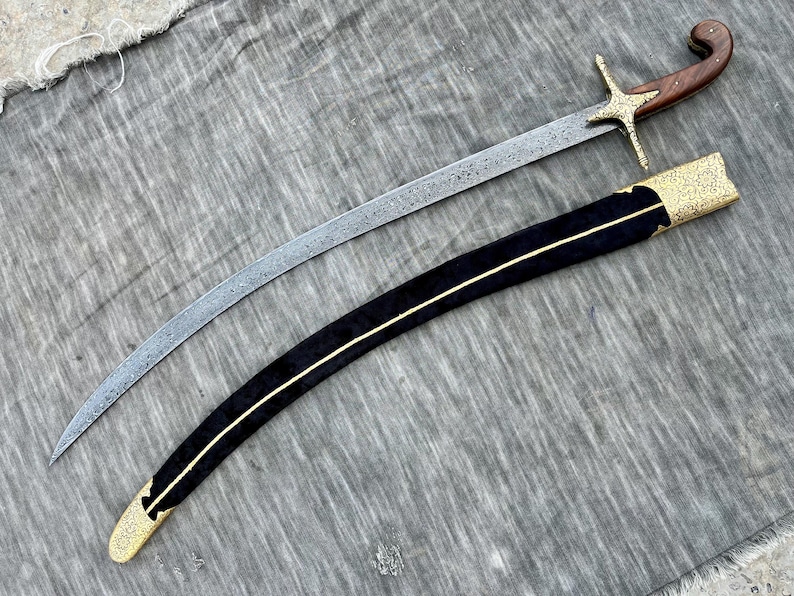 Handmade Middle East, Arabic, Ottoman Sword, Islamic Shamshir With ...