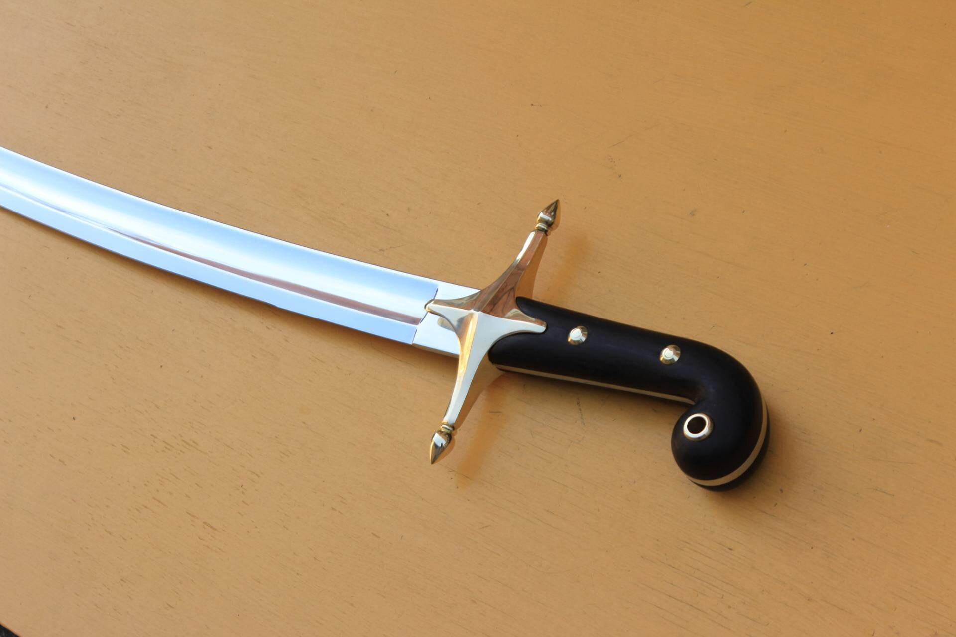 Handmade Arabic Sword, Islamic Shamshir, Ottoman Sword With Scabbard ...