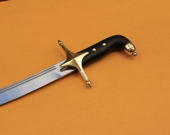 Espada otomana hecha a mano, Shamshir islámico, Kilij con vaina, réplica de regalo para él