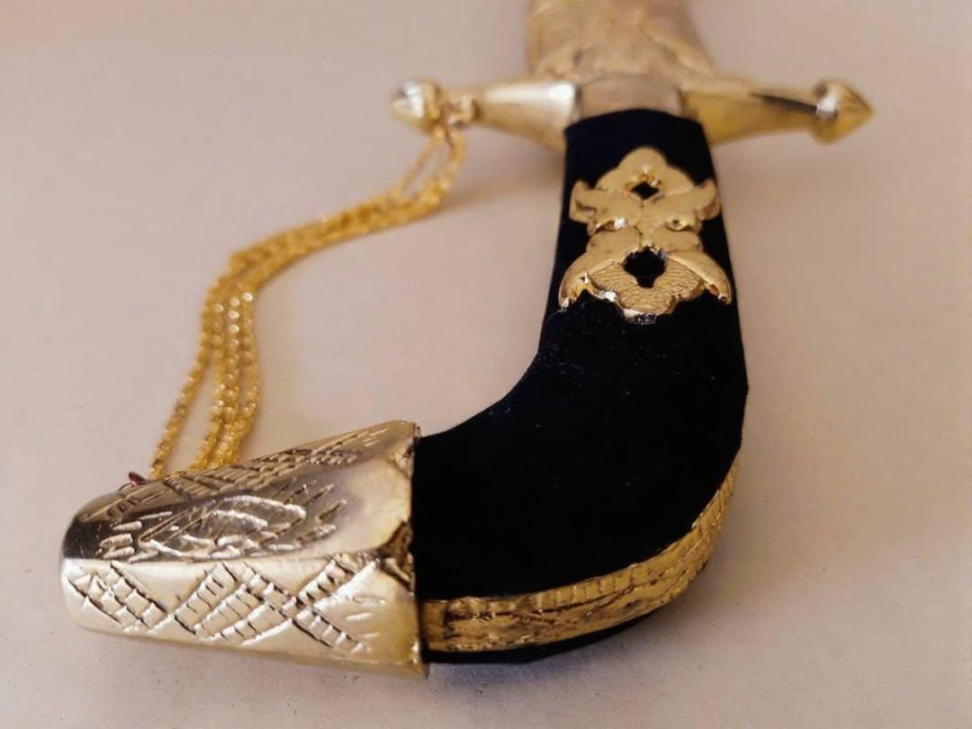 Mini Talwar Royal Shahi Talwar, Short Sword With Engraved Beatiful Scabbard Gift ...