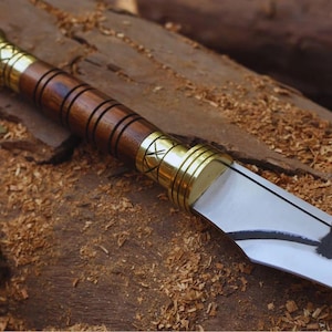 Hand Forged Carbon Steel Scimitar Sword Medieval Curved Blade with Sheath for Collectors & Reenactment