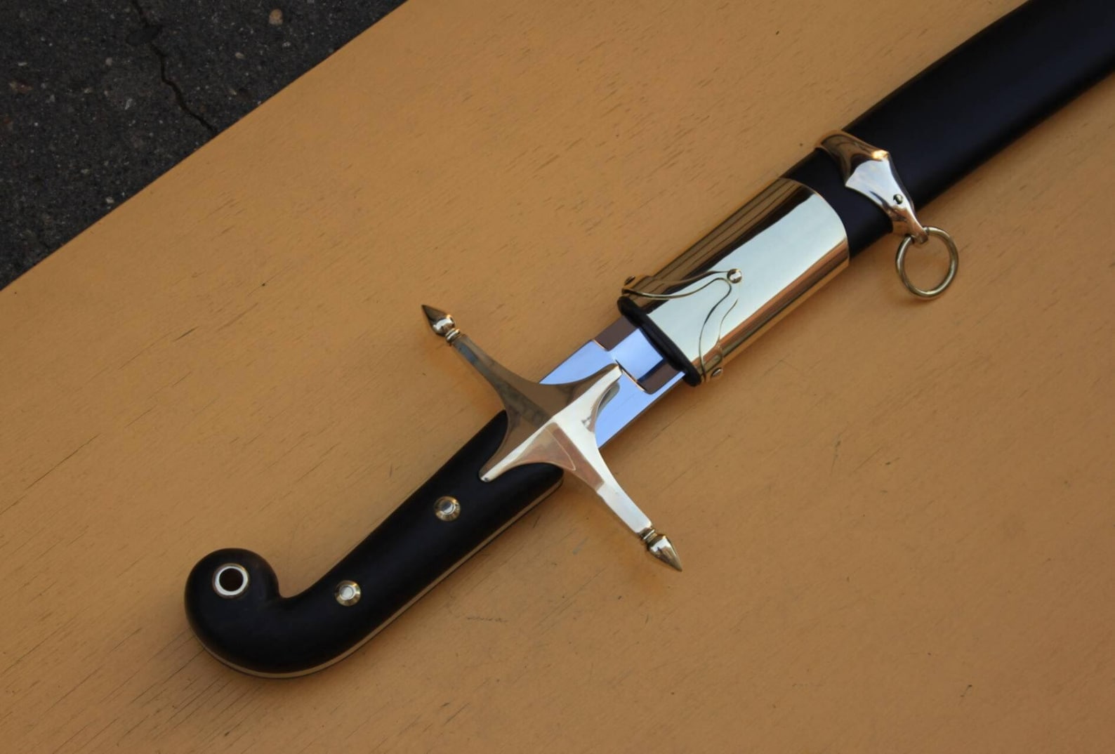 Handmade Arabic Sword, Islamic Shamshir, Ottoman Sword With Scabbard ...