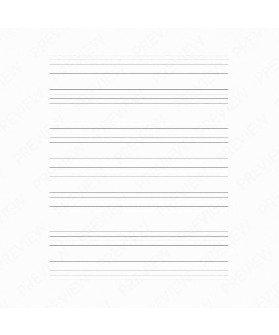 Songwriting Paper.pdf Music Manuscript Paper Printable (A4) – Blank Sheet for Songwriting ...