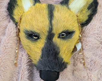 Therian Mask | African Wild Dog | Full furred | Furry | Cosplay