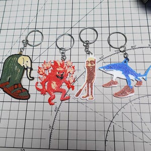 Brainrot Tung Tung Sahur Keychain - Brainrot Toy Keychain - Legendary Wake-Up Character