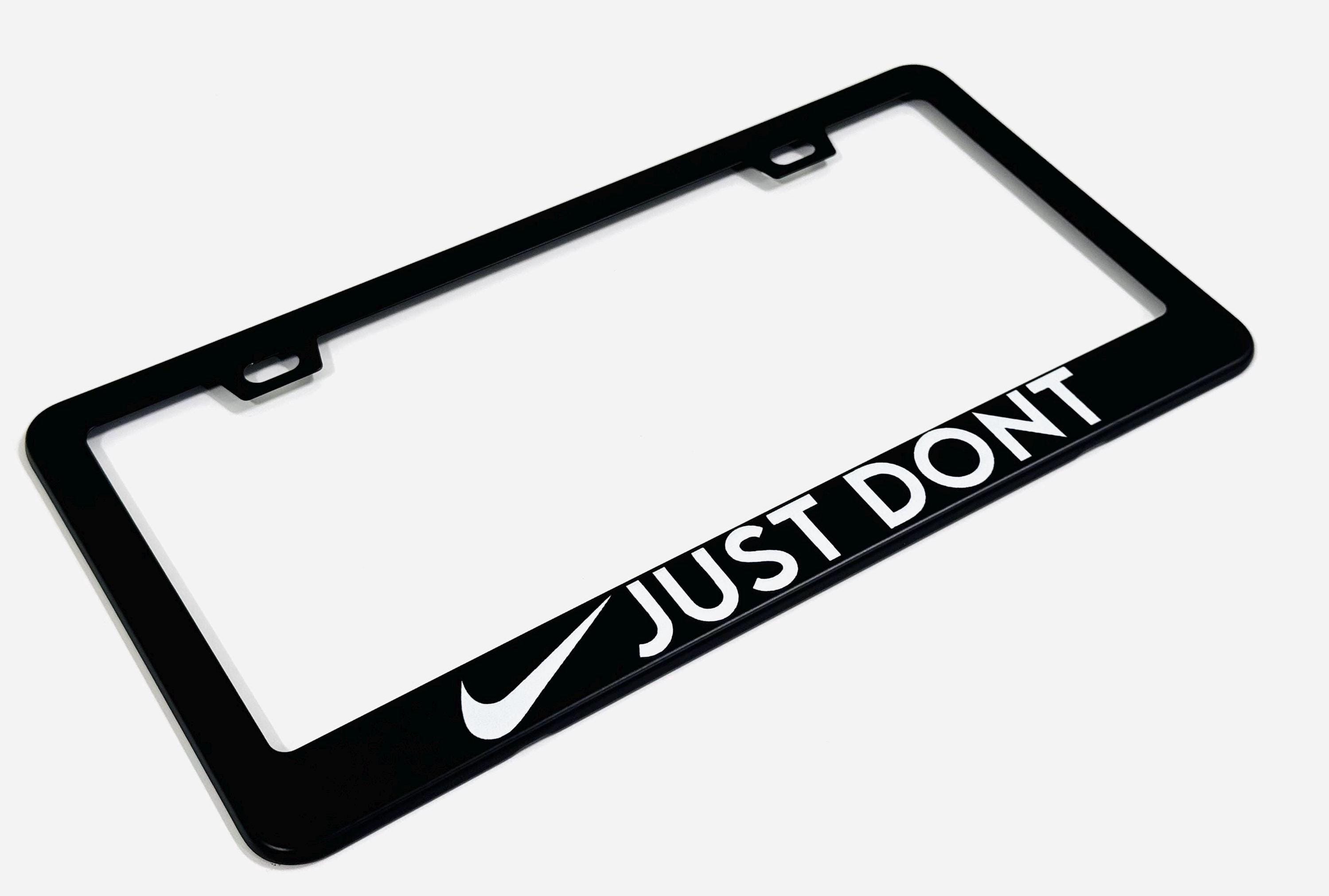 nike front license plate