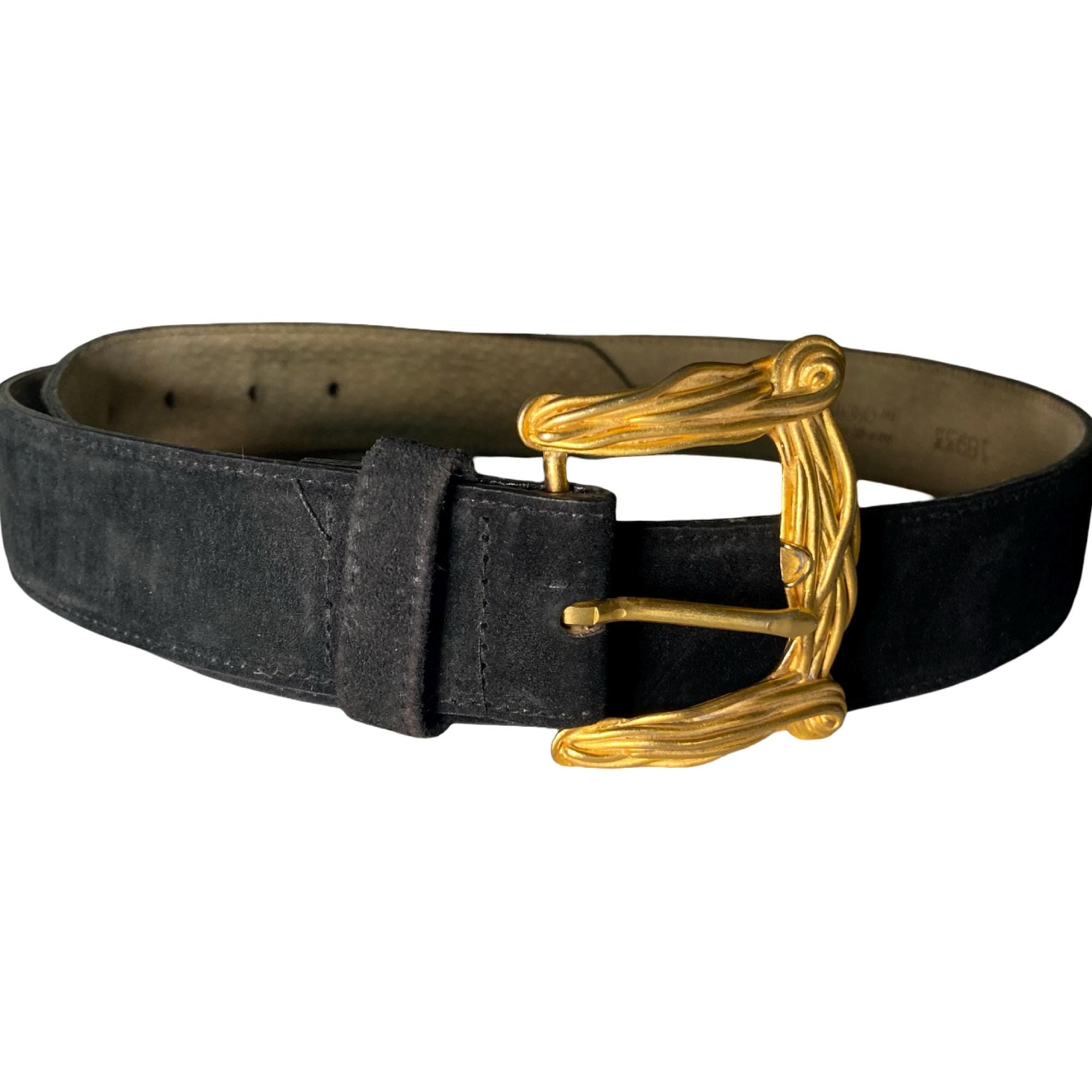 Vintage Nicole Miller Patent Leather Belt 1980s Vintage Designer Leather Belt: Anne Klein, Nicole Miller  main image 3