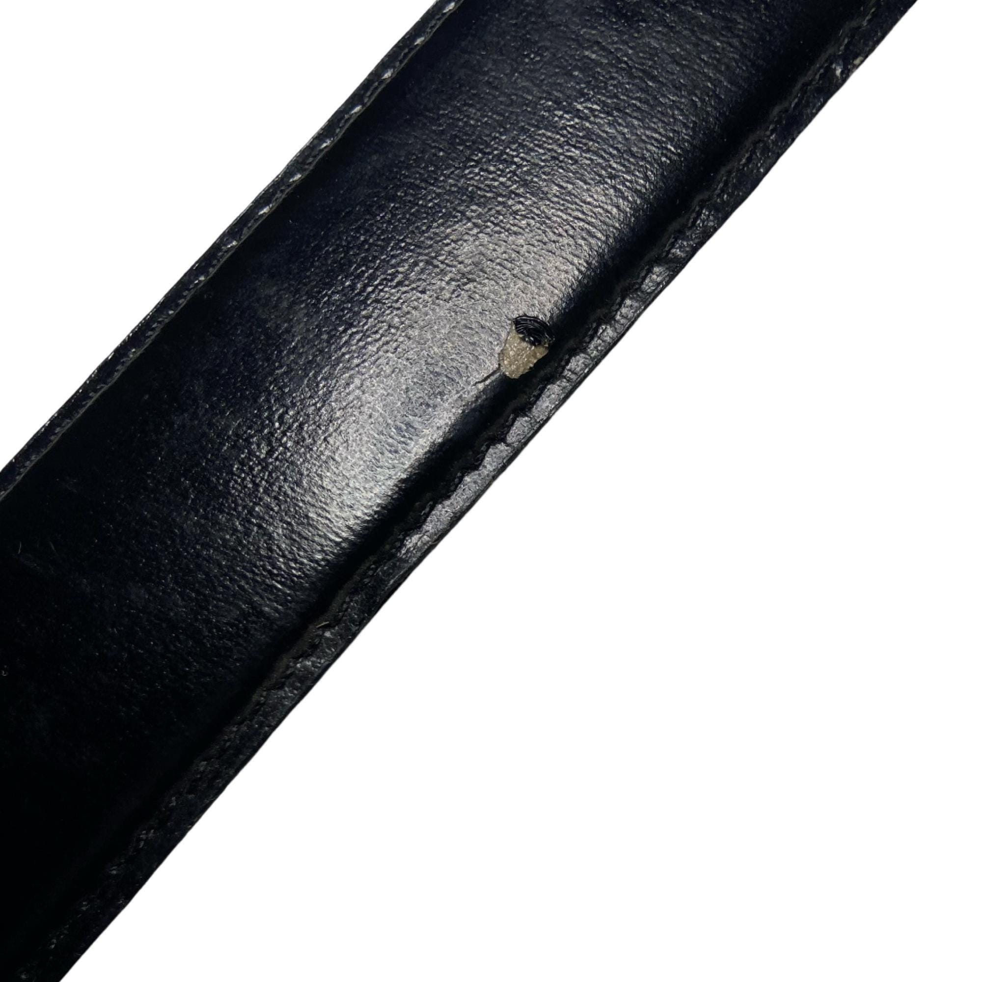 Vintage Nicole Miller Patent Leather Belt 1980s Vintage Designer Leather Belt: Anne Klein, Nicole Miller  main image 4