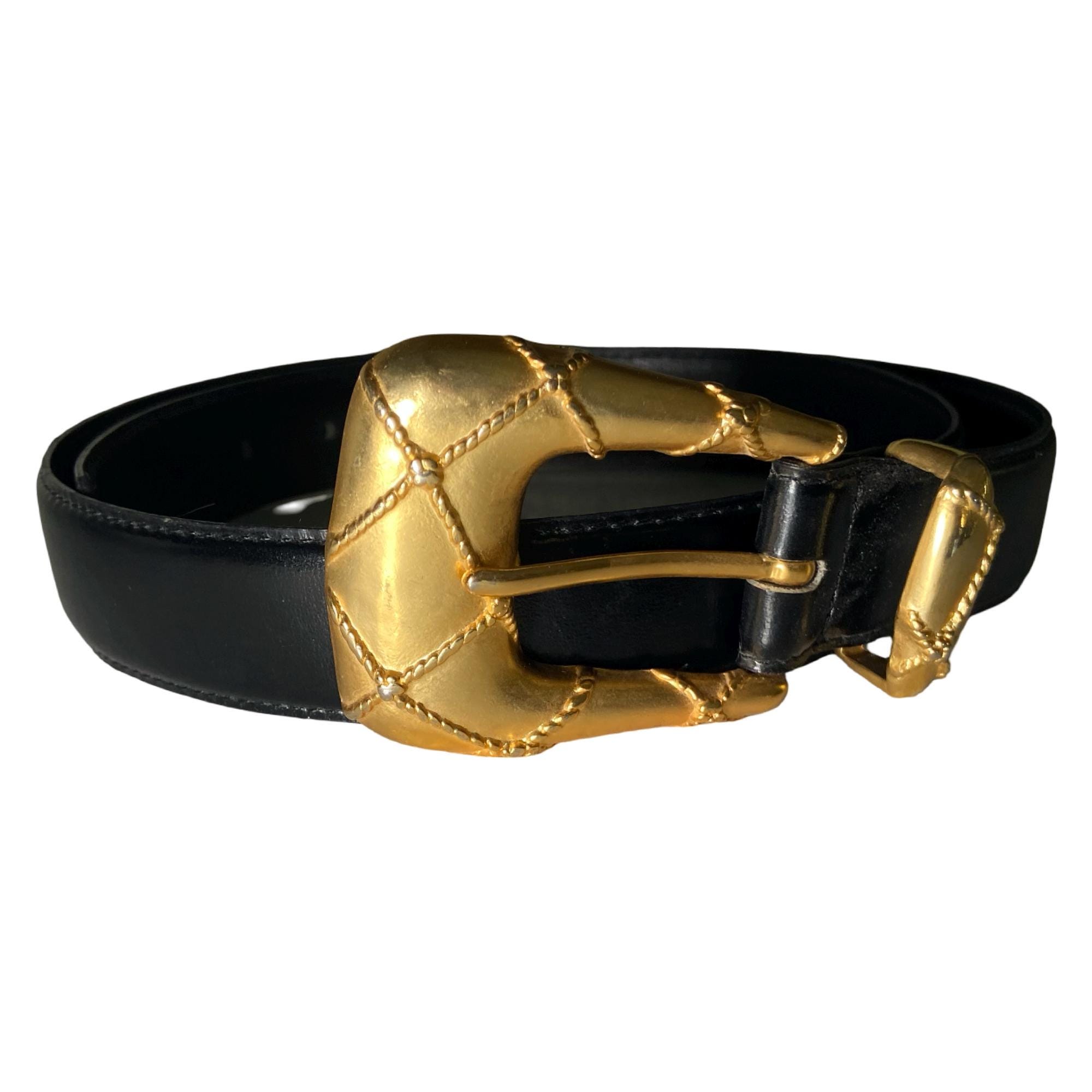 Vintage Designer Leather Belt: Anne Klein, Nicole Miller  display picture 1