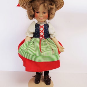 Porcelain Collector Doll Shirley Temple Heidi Doll Vintage - Etsy