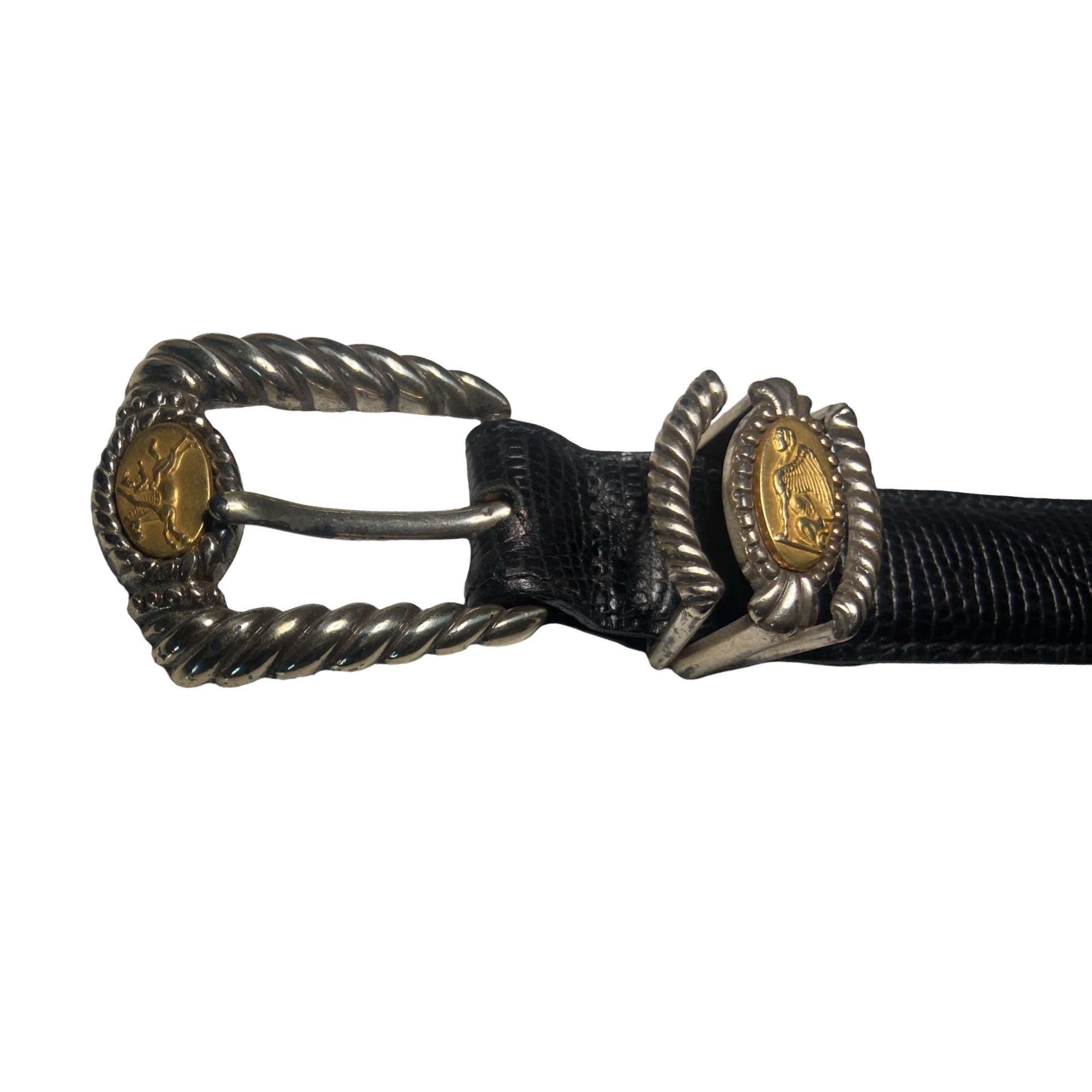 Vintage 90s Brighton Leather Brass and Silver Belts -sold  display picture 1