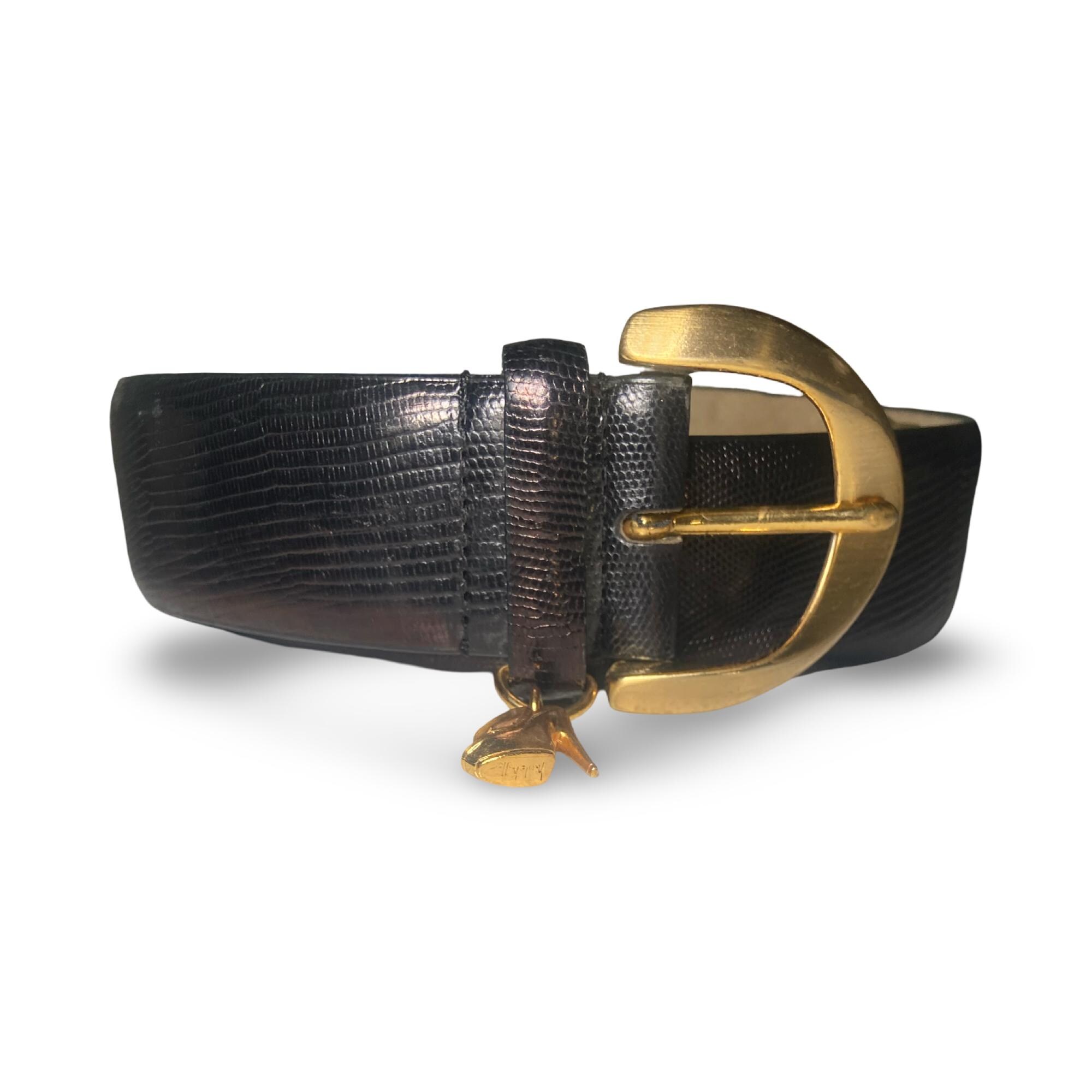 Vintage Designer Leather Belt: Anne Klein, Nicole Miller  display picture 2